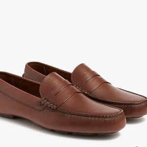 J. Crew Men’s Brown Leather Driving Moccasins / Loafers Size 12